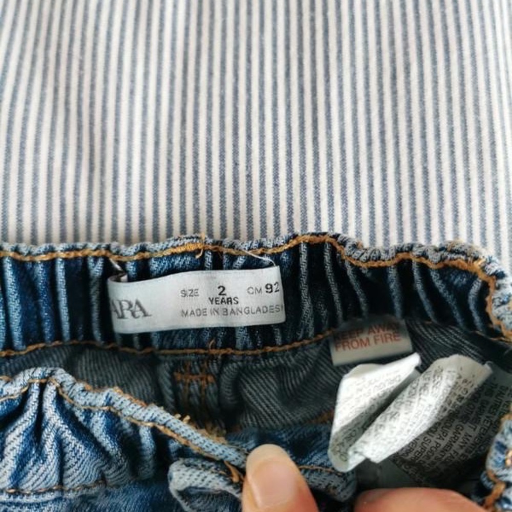 Denim wide leg jeans